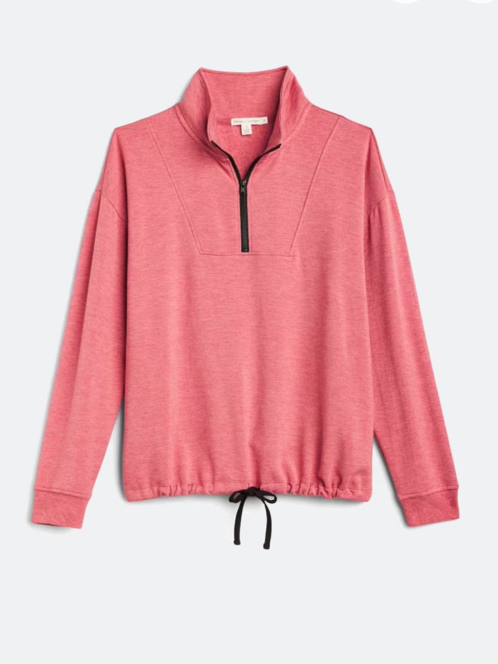 NWOT Threads 4 Thought Coral Pink Half-Zip Cowl Sweatshirt